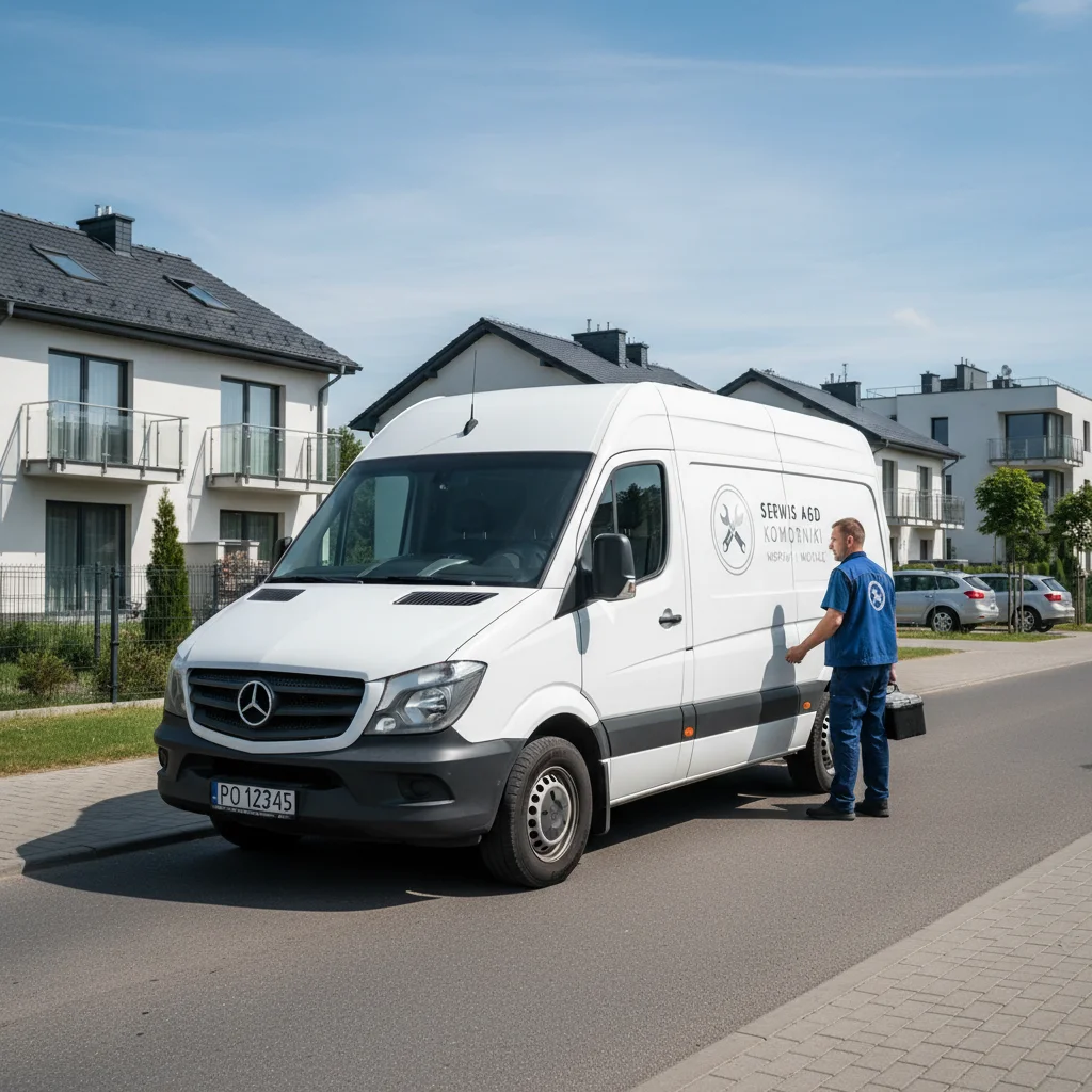 Serwisant AGD przy pracy w Komorniki