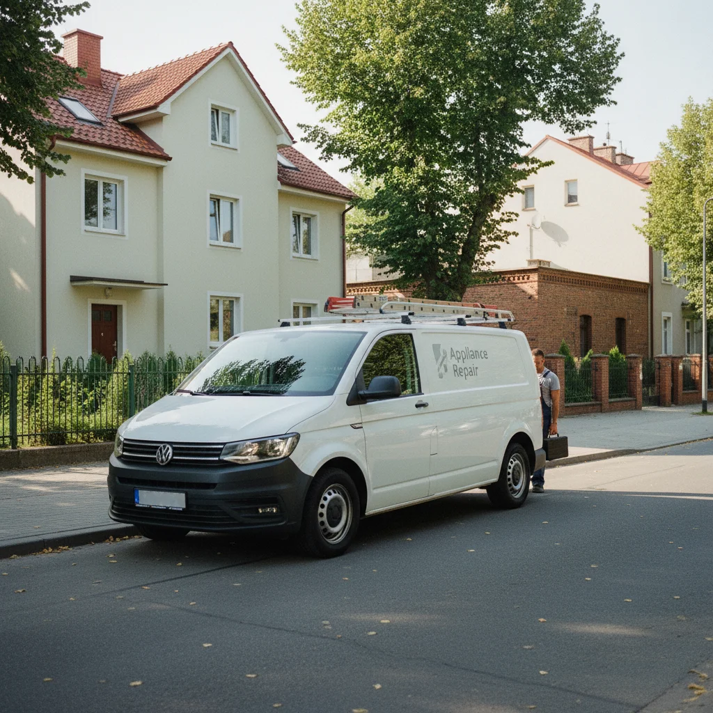 Serwisant AGD przy pracy w Myszków