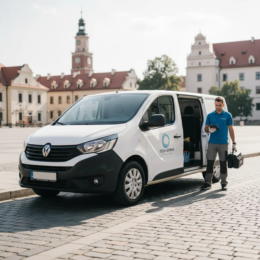 Serwisant AGD przy pracy w Rzeszów