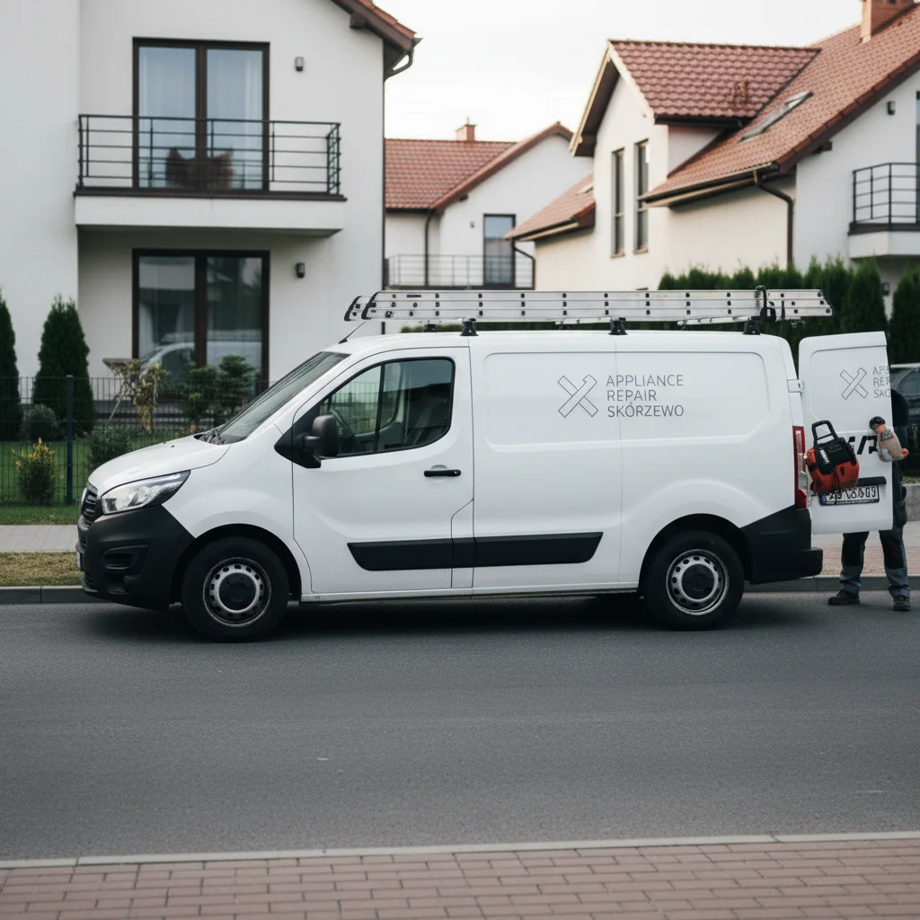 Serwisant AGD przy pracy w Skórzewo