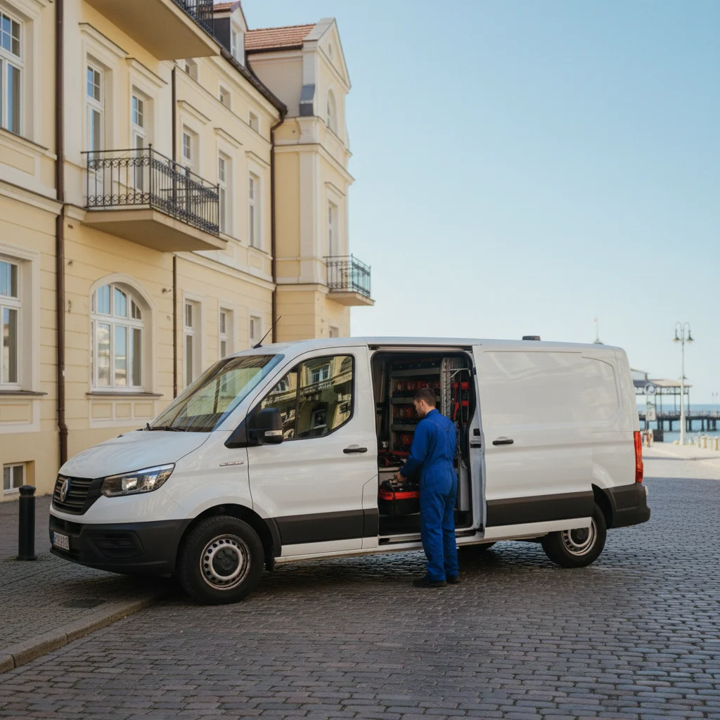 Serwisant AGD przy pracy w Sopot